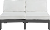 Nizuc Contemporary Outdoor Modular Sofa with Waterproof Fabric and Sturdy Aluminum Frame Design