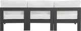 Nizuc Contemporary Outdoor Modular Sofa with Waterproof Fabric and Sturdy Aluminum Frame Design
