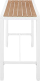 Nizuc Outdoor Patio Aluminum Bar Table - Stylish Contemporary Design for Entertaining Spaces