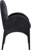 Waldorf Dining Chair - Elegant Chenille Armchair with Solid Ash Wood Frame for Stylish Dining Spaces