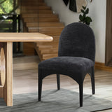 Waldorf Dining Chair - Elegant Chenille Armchair with Solid Ash Wood Frame for Stylish Dining Spaces