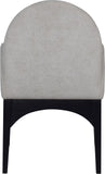 Waldorf Dining Chair - Elegant Chenille Armchair with Solid Ash Wood Frame for Stylish Dining Spaces