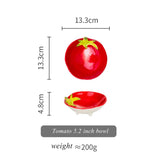 Vegetable Shape Snacks Sauce Dish