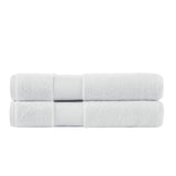 Turkish 600gsm Cotton 2-Piece Bathroom Sheet Set, White