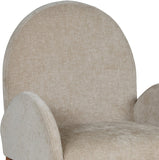 Waldorf Dining Arm Chair – Elegant Chenille Fabric with Solid Ash Wood, Perfect for Stylish Dining