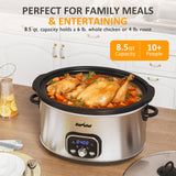 8.5 Quart Programmable Slow Cooker: Multi-Cooker Food Warmer