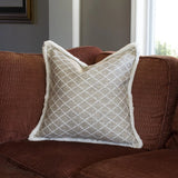 24 x 24 Pillow Grille Natural - Down Insert