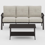 2 Piece Patio Conversation Set with Coffee Table