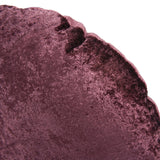 18 Round Pillow Amaron Raisin Crushed Velvet