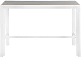 Nizuc Outdoor Patio Aluminum Bar Table - Stylish Contemporary Design for Entertaining Spaces