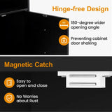 Wholesale Modern Black Nightstand with Door & Open Shelf