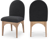 Waldorf Elegant Boucle Fabric Dining Arm Chair - Luxurious Comfort with Solid Ash Wood Frame