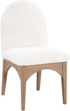 Waldorf Elegant Boucle Fabric Dining Arm Chair - Luxurious Comfort with Solid Ash Wood Frame