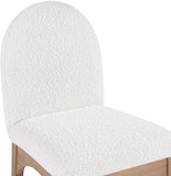 Waldorf Elegant Boucle Fabric Dining Arm Chair - Luxurious Comfort with Solid Ash Wood Frame