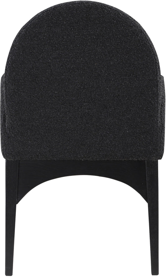 Waldorf Boucle Fabric Dining Arm Chair - Elegant Solid Ash Wood Design for Cozy Dining Experiences
