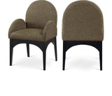 Waldorf Boucle Fabric Dining Arm Chair - Elegant Solid Ash Wood Design for Cozy Dining Experiences