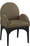 Waldorf Boucle Fabric Dining Arm Chair - Elegant Solid Ash Wood Design for Cozy Dining Experiences