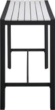 Nizuc Outdoor Patio Aluminum Bar Table - Stylish Contemporary Design for Entertaining Spaces