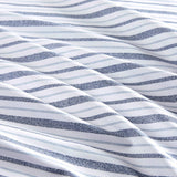 200TC Cotton Percale Sheet Set, Blue Stripe