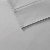 Pima Cotton Sateen 600 Thread Count Sheet Set, Light Gre