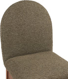 Waldorf Elegant Boucle Fabric Dining Arm Chair with Solid Ash Wood Frame for Stylish Comfort