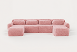 MELLOW 149" 4-Seater Sofa with 2 Ottomans