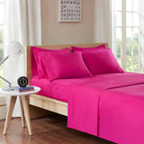Sheet Set with Side Storage Pockets, Hot Pink