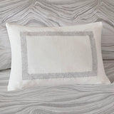 Glam Comforter/Duvet Cover Set with Removable Insert, White