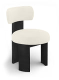 Atelier - Vegan Leather Upholstered Dining Chair (Set of 2) - Black Frame