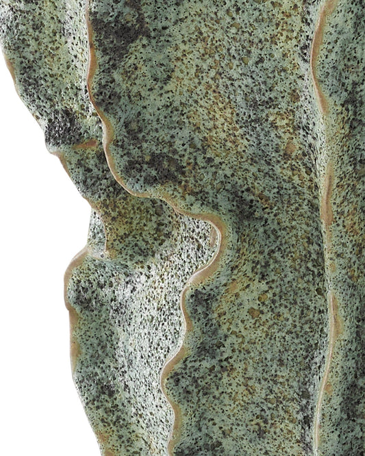 Sunken Boat Swirl Green Vase