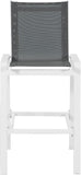 Nizuc Contemporary Outdoor Patio Barstools - Durable Aluminum Frame with Waterproof Mesh Design