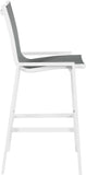 Nizuc Contemporary Outdoor Patio Barstools - Durable Aluminum Frame with Waterproof Mesh Design