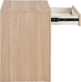 August Nightstand - Elegant Mid Century Design with Push-to-Open Drawer for Stylish Bedroom Storage