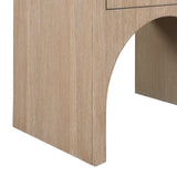 August Nightstand - Elegant Mid Century Design with Push-to-Open Drawer for Stylish Bedroom Storage