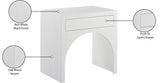 August Nightstand - Elegant Mid Century Design with Push-to-Open Drawer for Stylish Bedroom Storage