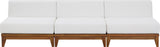 Rio Outdoor Modular Sofa with Sturdy Acacia Wood Frame and Waterproof Cushions for Stylish Relaxation