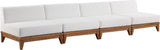 Rio Outdoor Modular Sofa with Sturdy Acacia Wood Frame and Waterproof Cushions for Stylish Relaxation