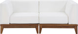 Rio Outdoor Modular Sofa with Sturdy Acacia Wood Frame and Waterproof Cushions for Stylish Relaxation
