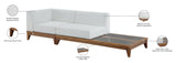Rio Outdoor Modular Sofa with Sturdy Acacia Wood Frame and Waterproof Cushions for Stylish Relaxation
