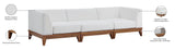 Rio Outdoor Modular Sofa with Sturdy Acacia Wood Frame and Waterproof Cushions for Stylish Relaxation