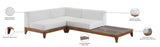 Rio Outdoor Modular Sectional - Stylish Acacia Wood Frame with Waterproof Cushions for Entertaining
