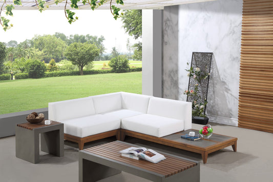 Rio Outdoor Modular Sectional - Stylish Acacia Wood Frame with Waterproof Cushions for Entertaining