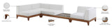 Rio Outdoor Modular Sectional - Stylish Acacia Wood Frame with Waterproof Cushions for Entertaining