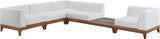 Rio Outdoor Modular Sectional - Stylish Acacia Wood Frame with Waterproof Cushions for Entertaining