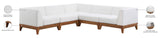 Rio Outdoor Modular Sectional - Stylish Acacia Wood Frame with Waterproof Cushions for Entertaining
