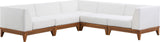 Rio Outdoor Modular Sectional - Stylish Acacia Wood Frame with Waterproof Cushions for Entertaining