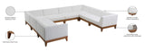 Rio Outdoor Modular Sectional - Stylish Acacia Wood Frame with Waterproof Cushions for Entertaining