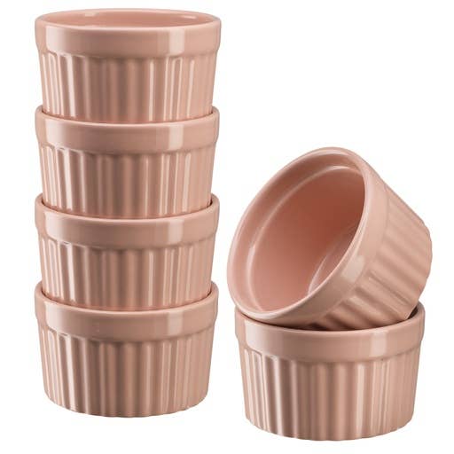 Kook Porcelain Ramekins 10 oz, Set of 6