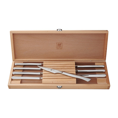 ZWILLING 8-pc Stainless Steel Steak Knife Set w/Presentation Case