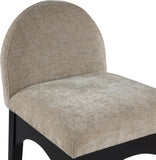 Waldorf Stool - Elegant Chenille Fabric Counter Height Stool with Solid Ash Wood and Black Finish
